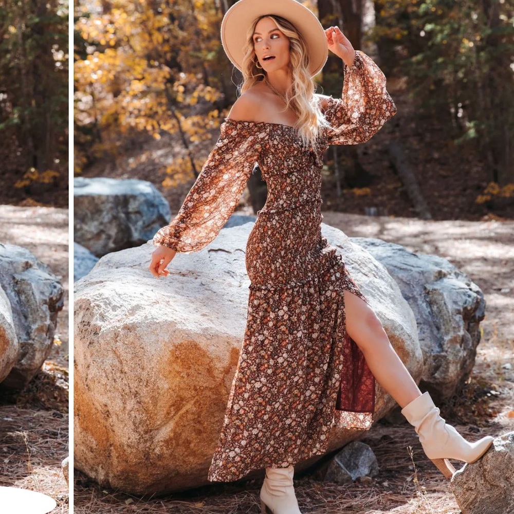 Beautiful VICI Smocked Floral Maxi Dress